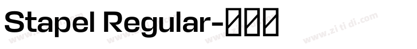 Stapel Regular字体转换